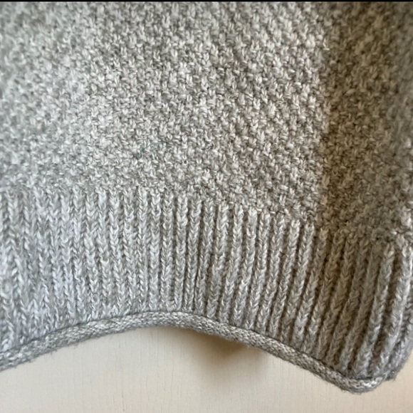 Maurices Gray Marbled Knit Waffle Knit Cowl Neck Long Sleeve Sweater - Picture 8 of 9